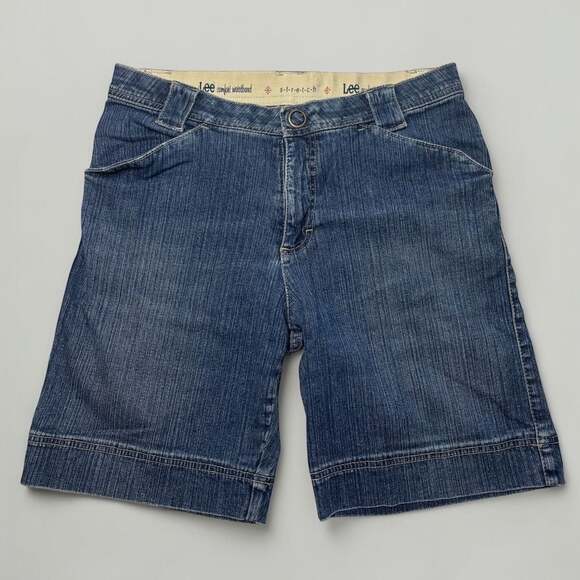Lee Pants - Lee Comfort Waistband Stretch Denim Utility Shorts Sz 10 P